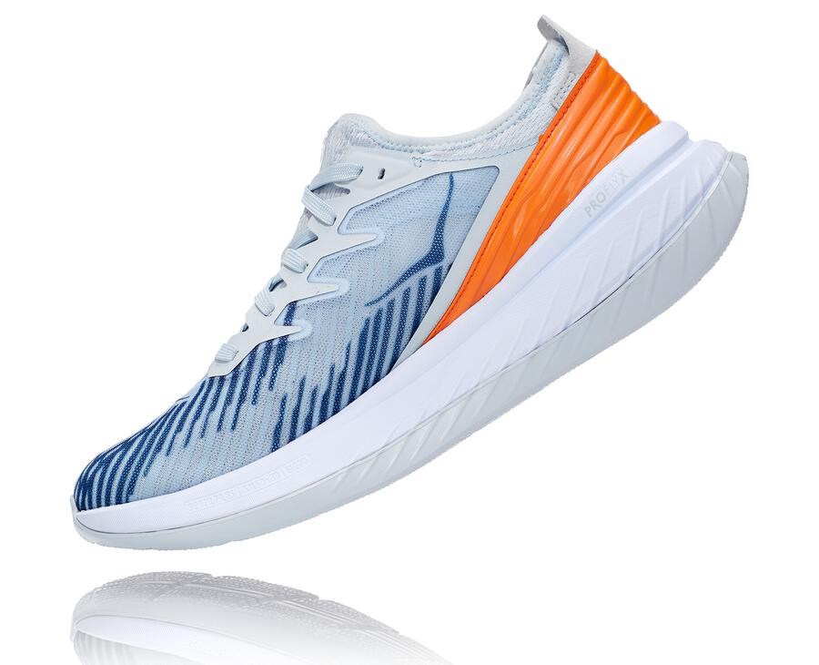 Tenis Hoka One One Hombre Blancos/Azules - Carbon X-Spe - ODNU65749